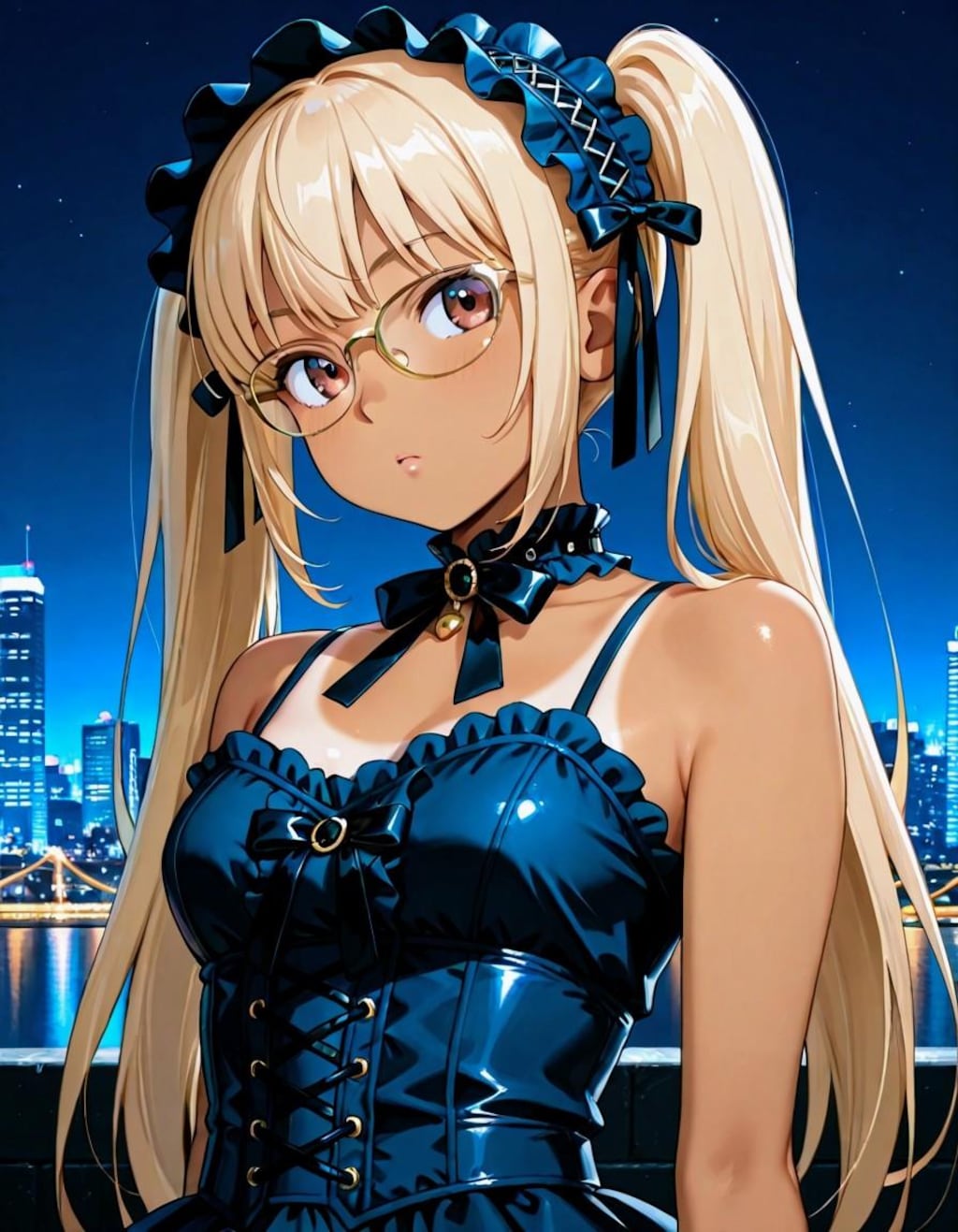 金髪ツインテメガネ、お姉やん