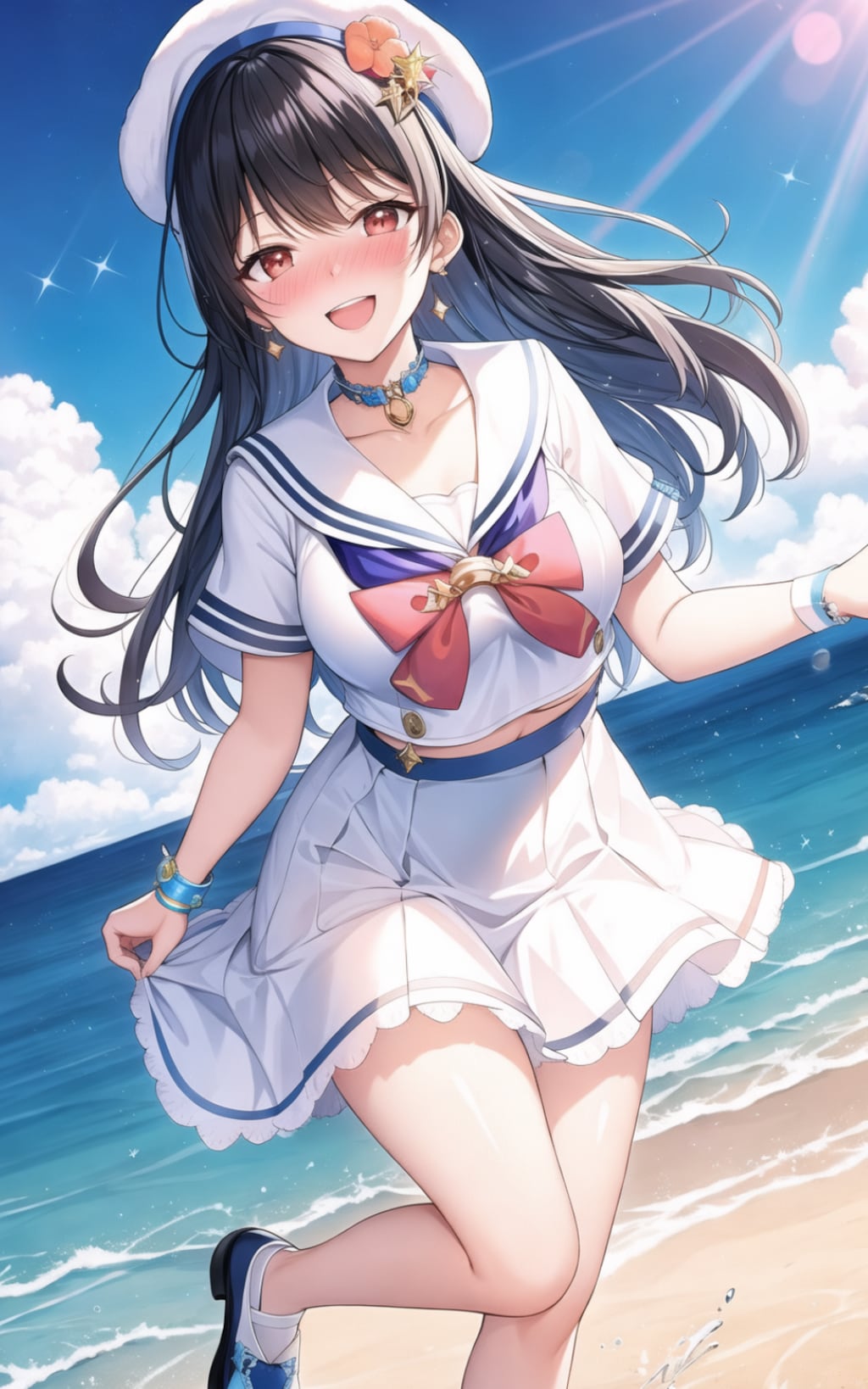 砂浜の天使（白セーラー）
