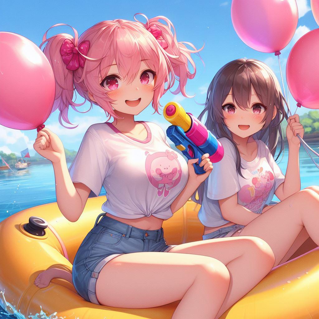 「風船割られちゃダメなんだからね!」「まかせてよ♡」
