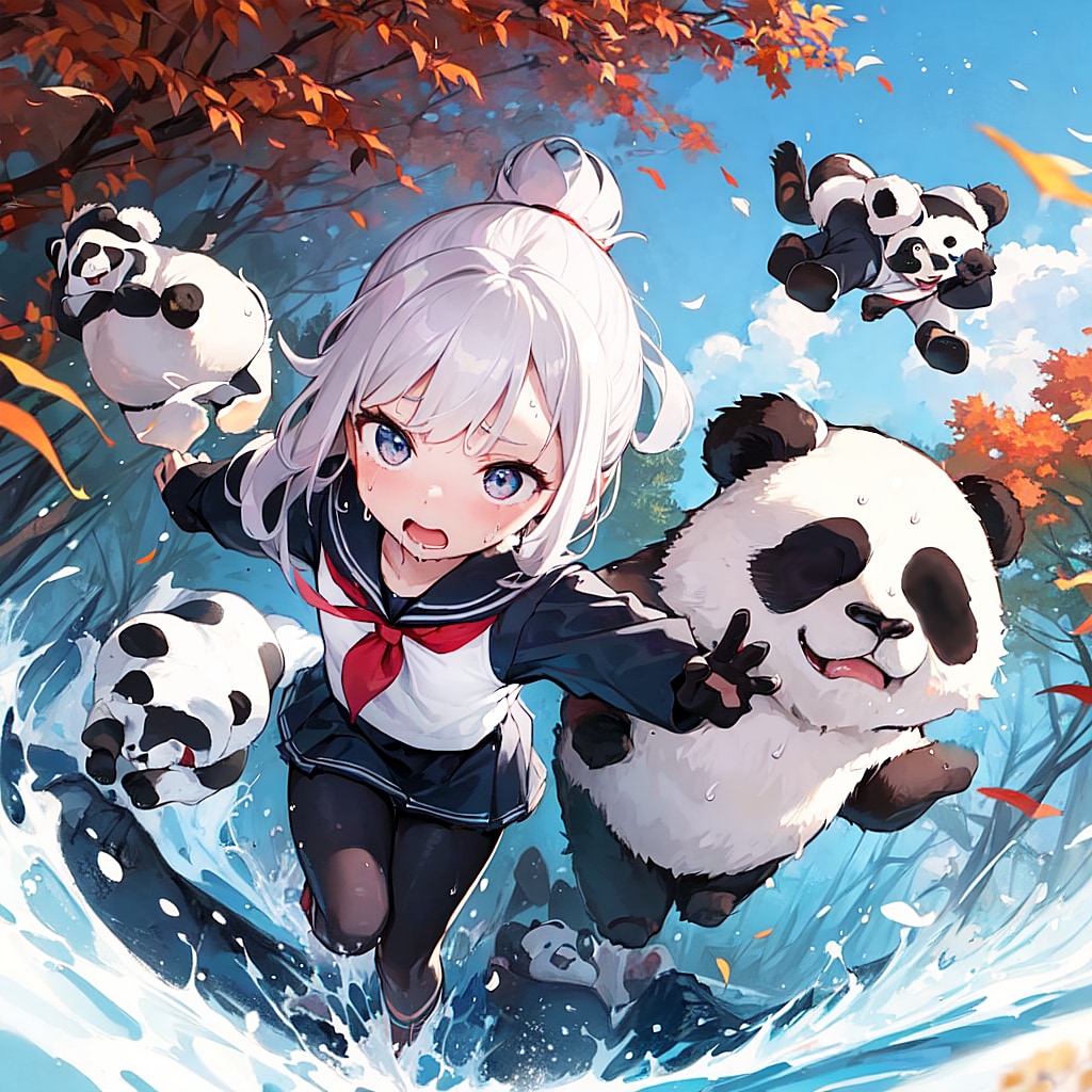 1022 おまけガチャ 全力パンダ