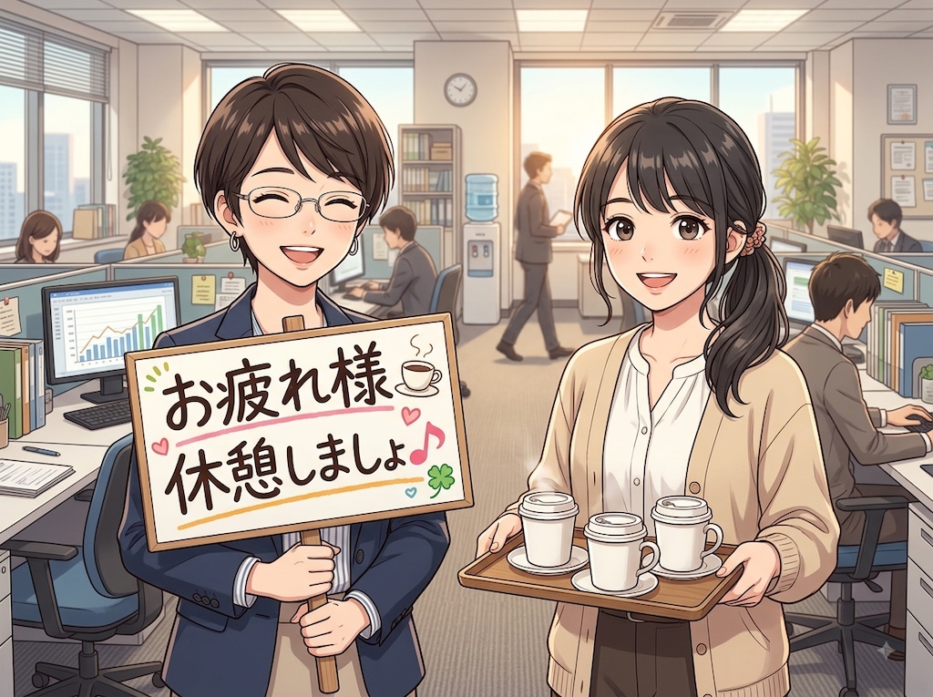 お疲れ様♬休憩しましょ♬