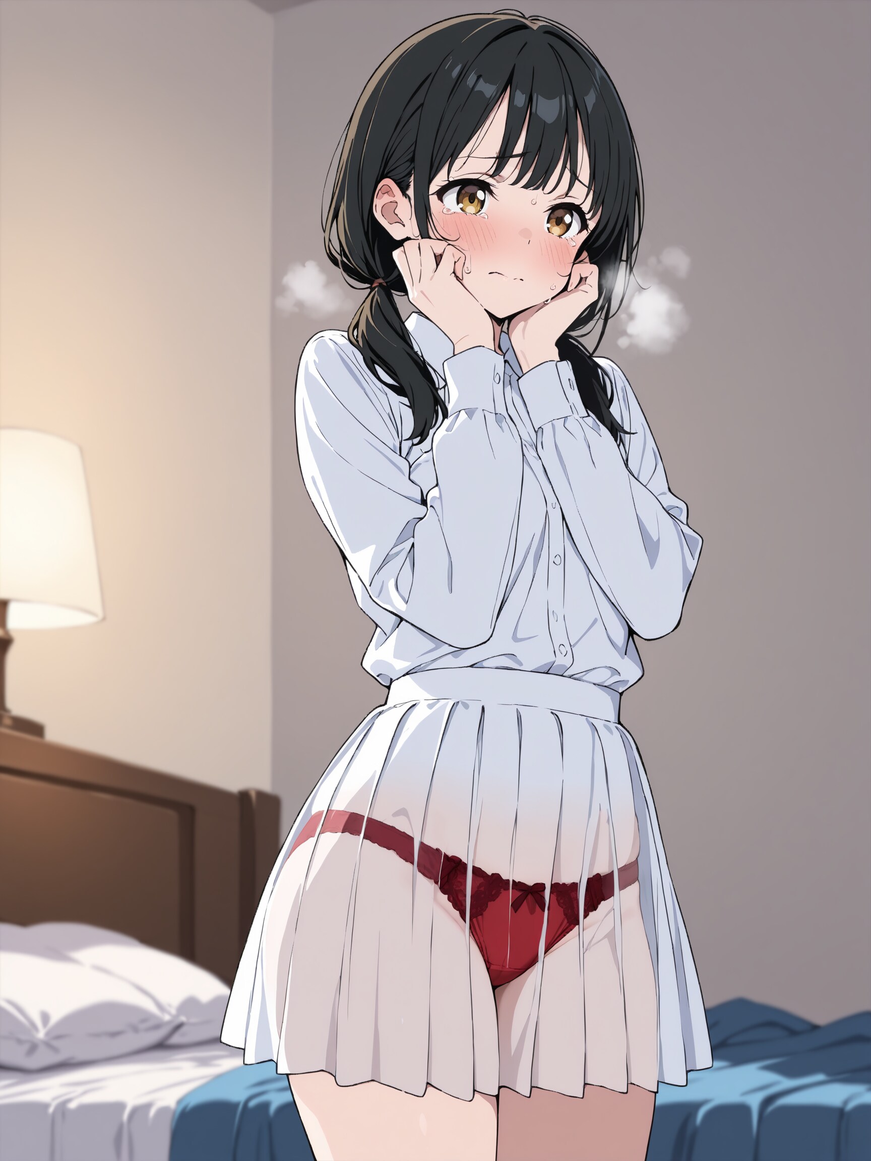 ご主人様、このスカート裸より恥ずかしいです。