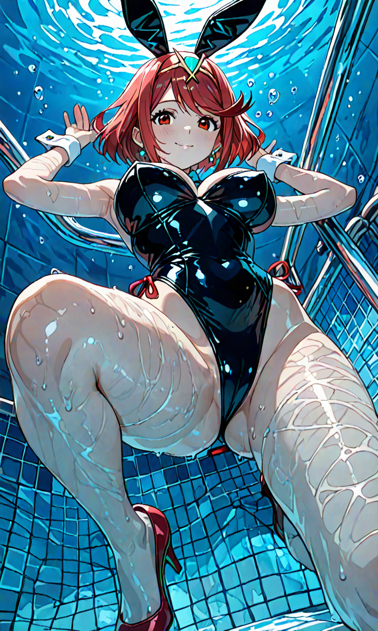 水中バニー