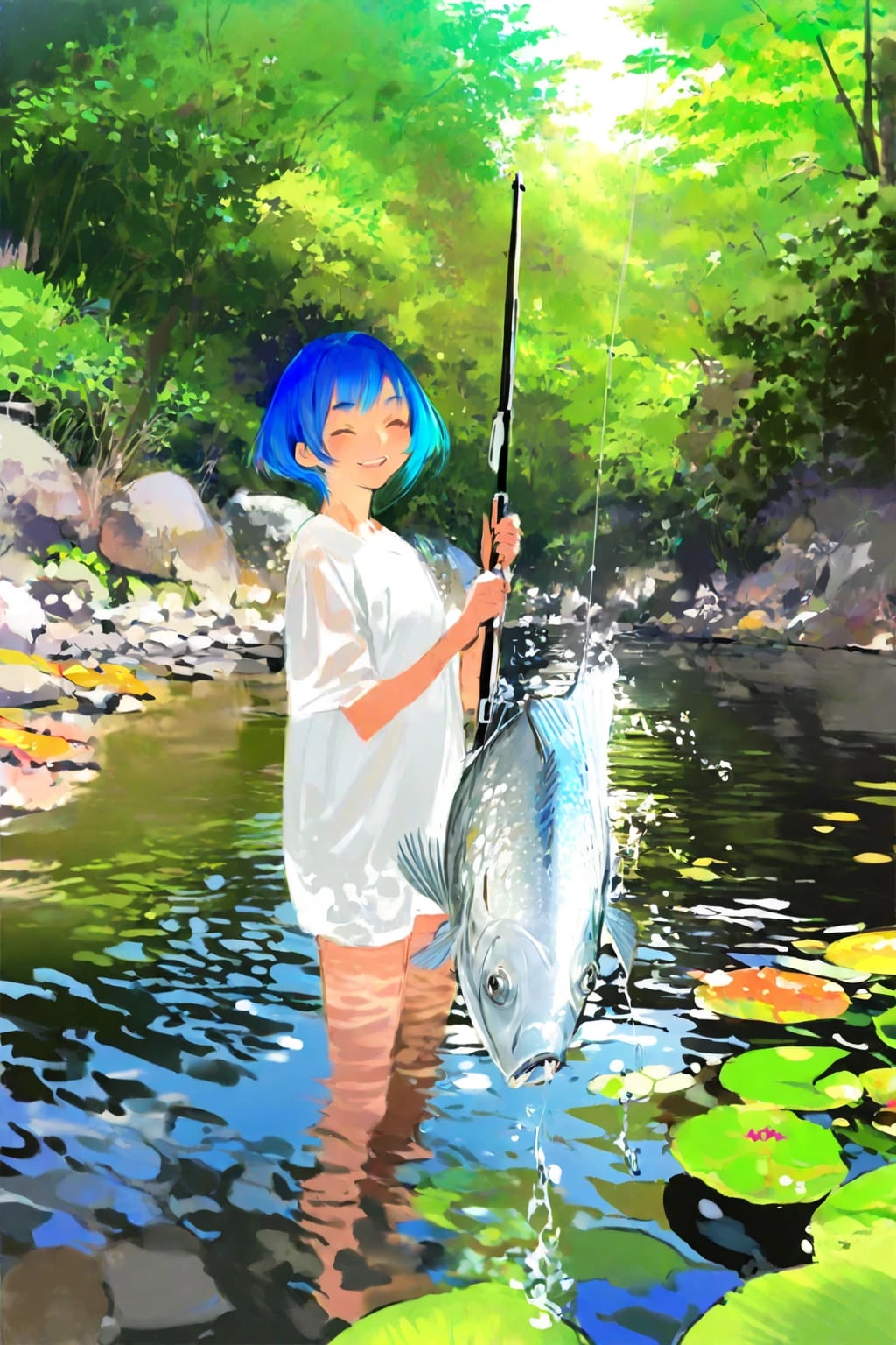 鮎釣り | の人気AIイラスト・グラビア