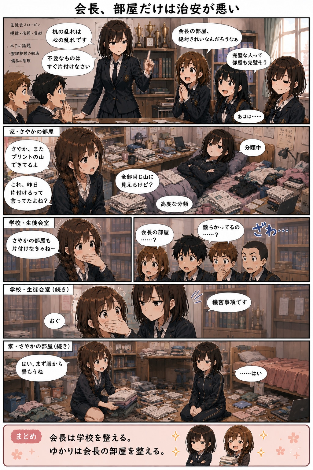 会長、部屋だけは治安が悪い
