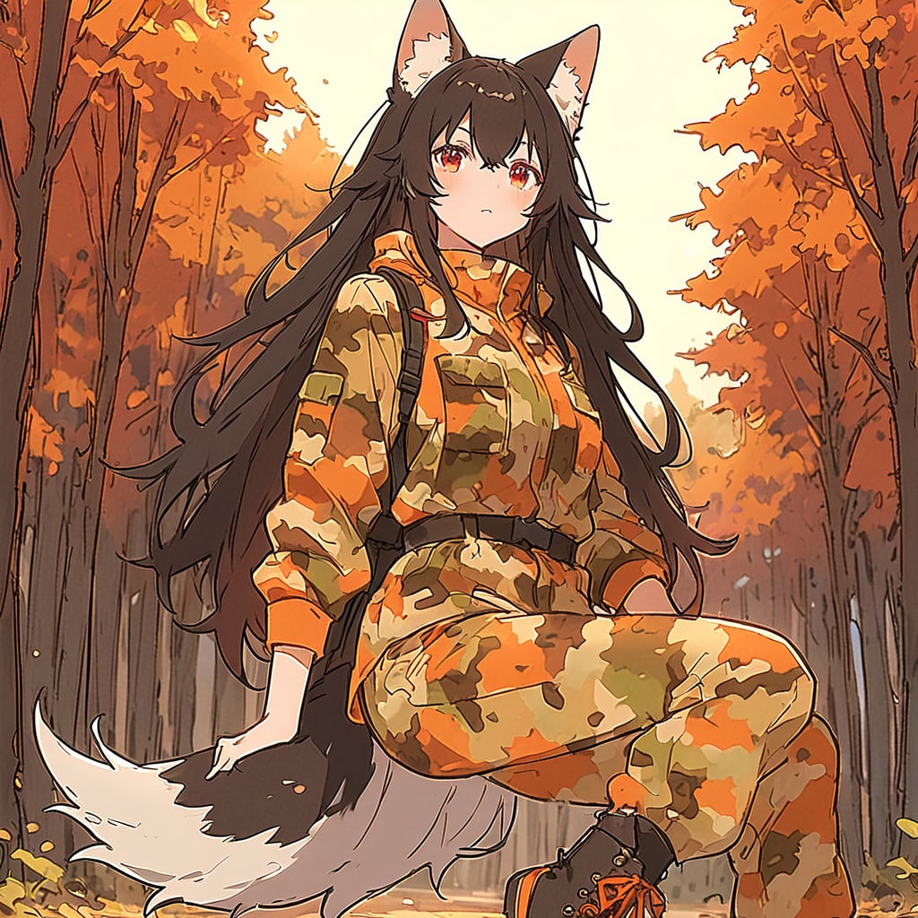 秋カモフラ | の人気AIイラスト・グラビア