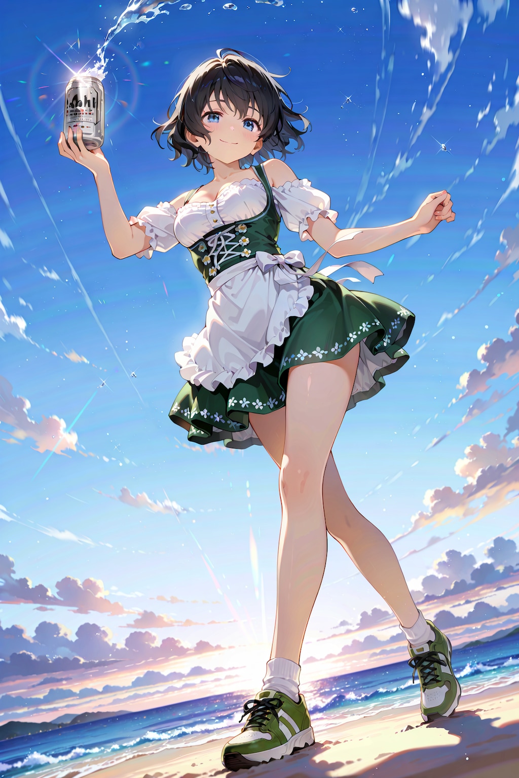 本日、海の家は胸盛りサーバー多めで～す❤