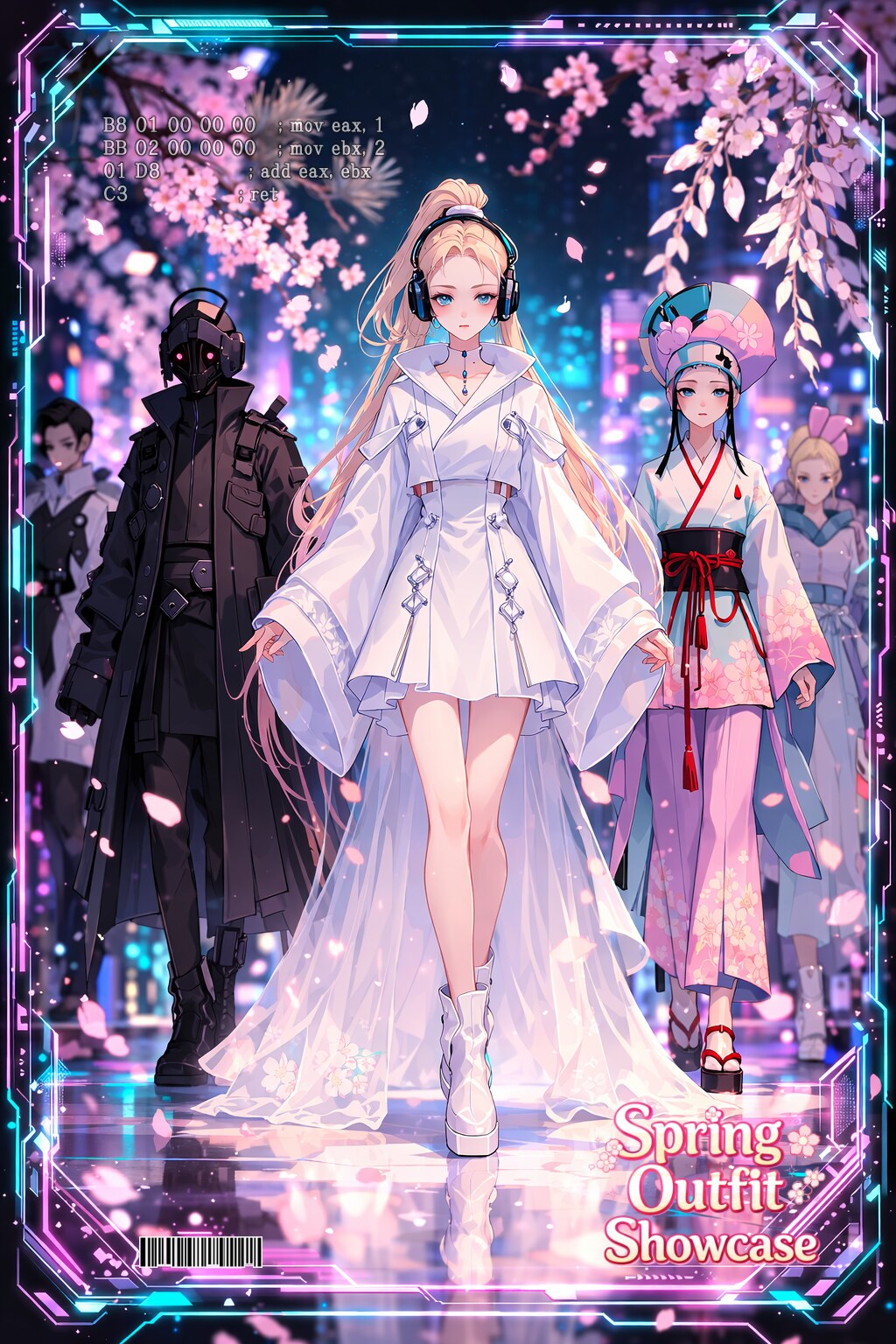 サイバー春コーデ