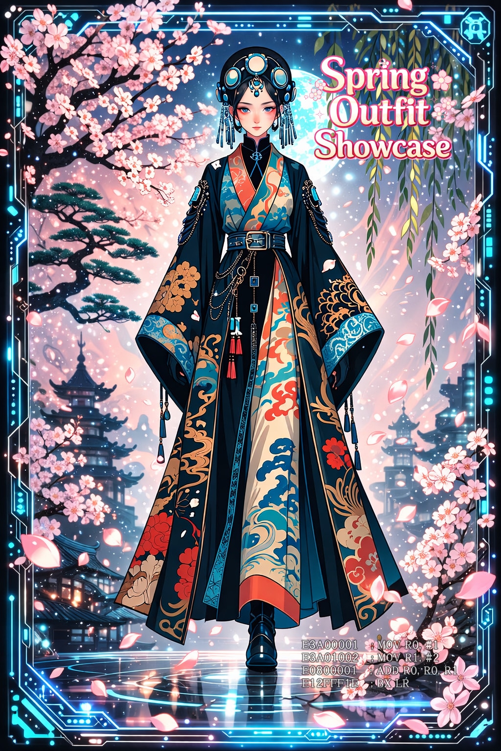 サイバー春コーデ