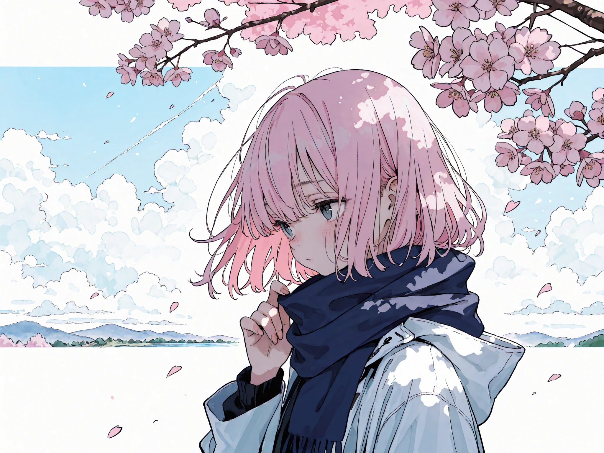 桜の花が咲く頃 | の人気AIイラスト・グラビア