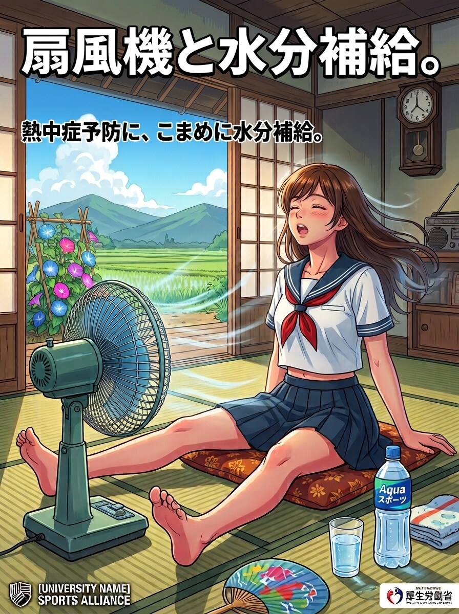 皆さん、今日もしっかり水分補給してね！11