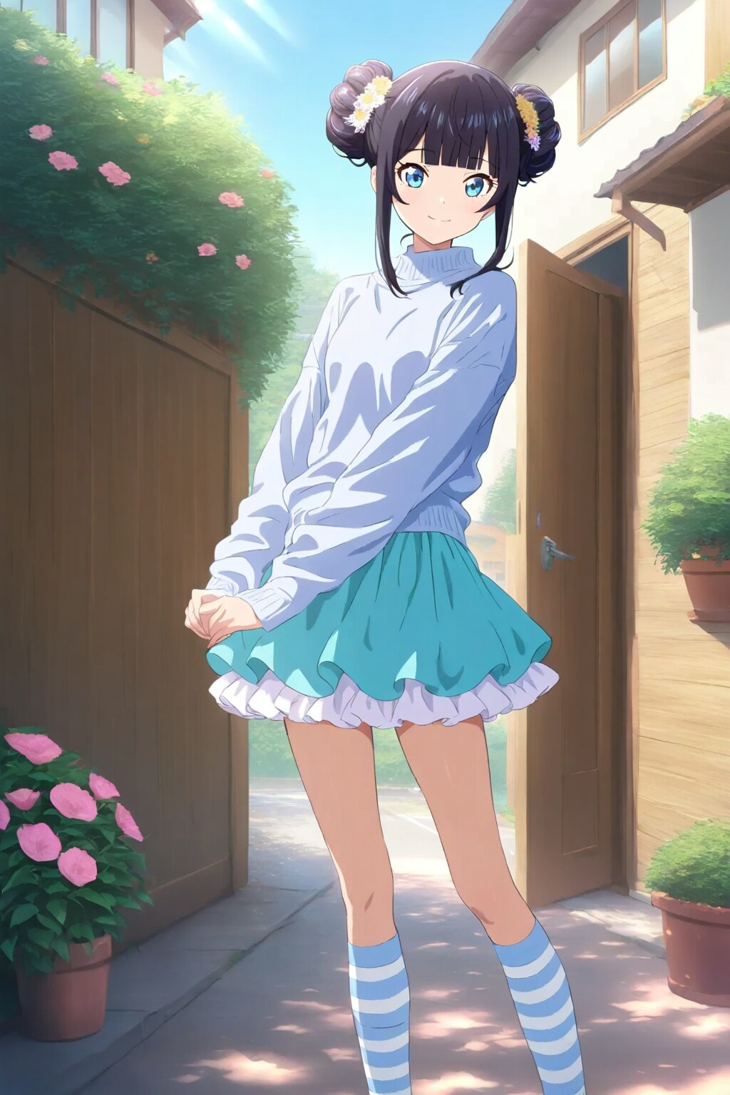 お友達と遊びに行くおだんごちゃん🍡✨ | の人気AIイラスト・グラビア