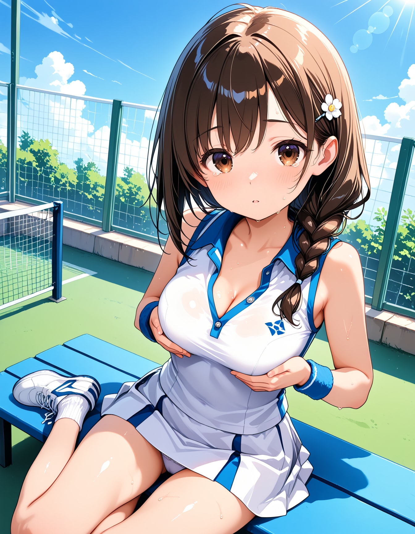 三つ編みテニスちゃん(R15)
