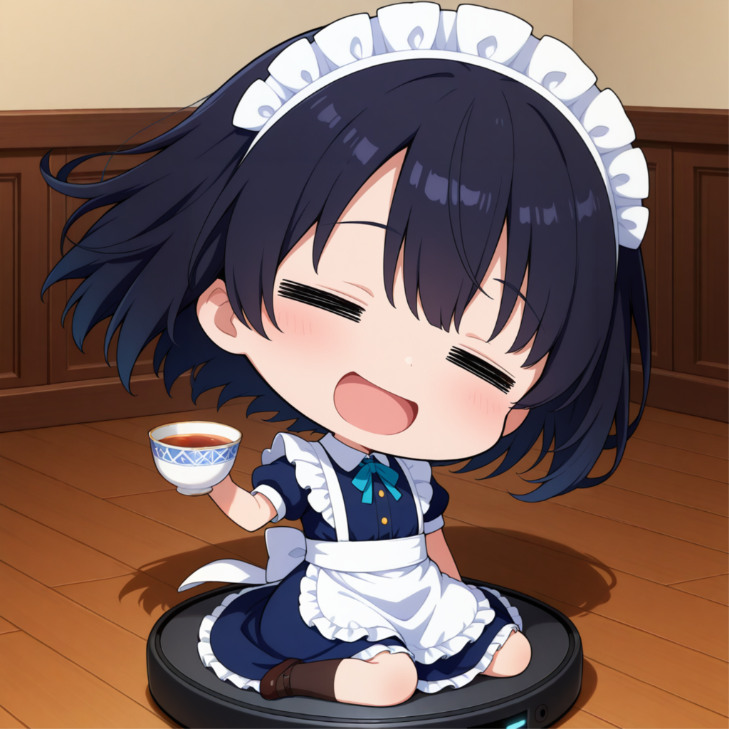 お掃除中ですよ～