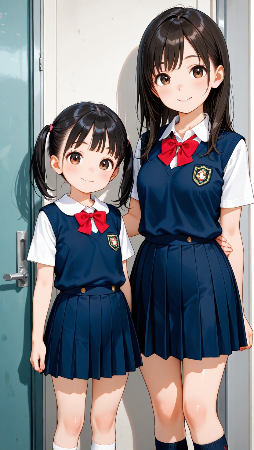 年の離れた姉妹 | の人気AIイラスト・グラビア