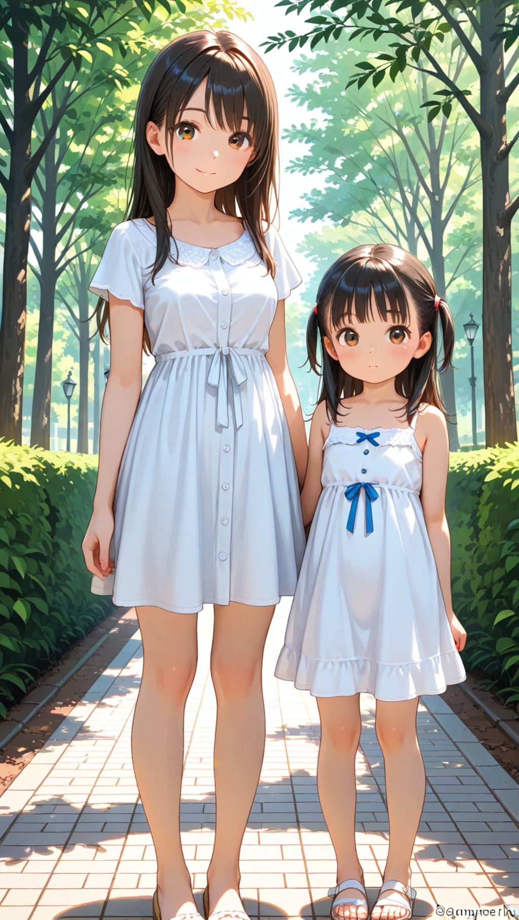 年の離れた姉妹