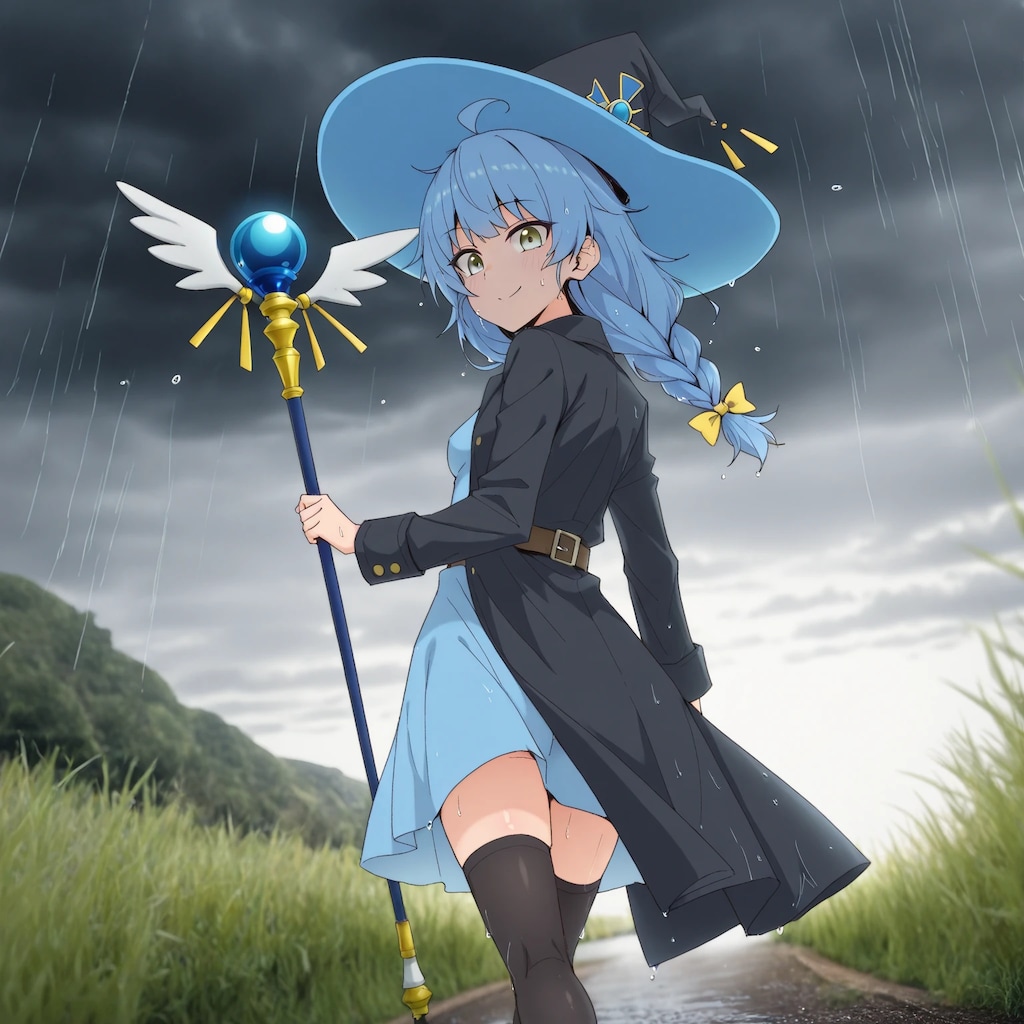 魔法で雨を呼ぶレインさん♪