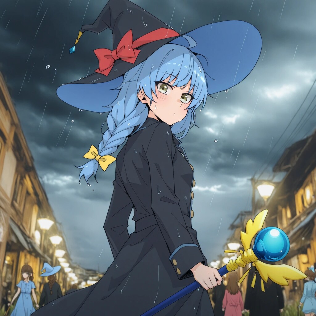 魔法で雨を呼ぶレインさん♪