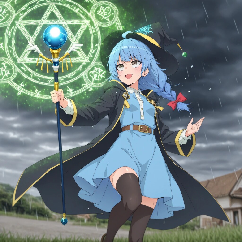 魔法で雨を呼ぶレインさん♪