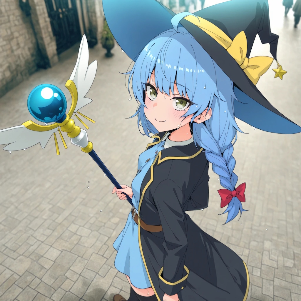 魔法で雨を呼ぶレインさん♪