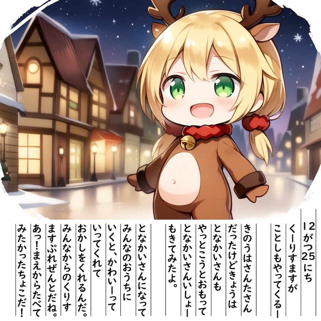 【絵日記】となかいさんもね