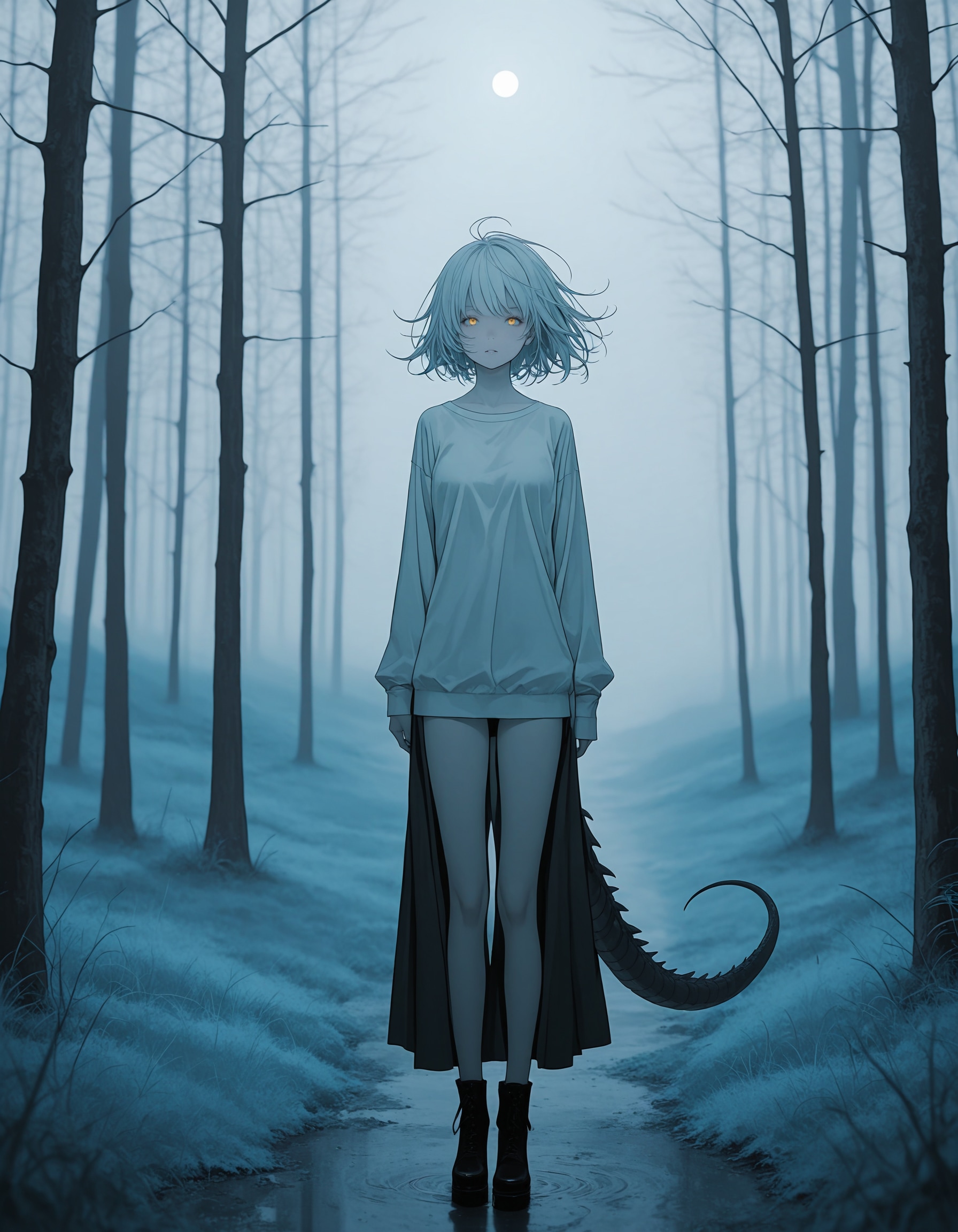 霧の中で龍娘に会う | の人気AIイラスト・グラビア