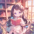 日だまりの読書少女 8枚目