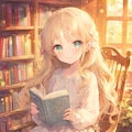 日だまりの読書少女 7枚目