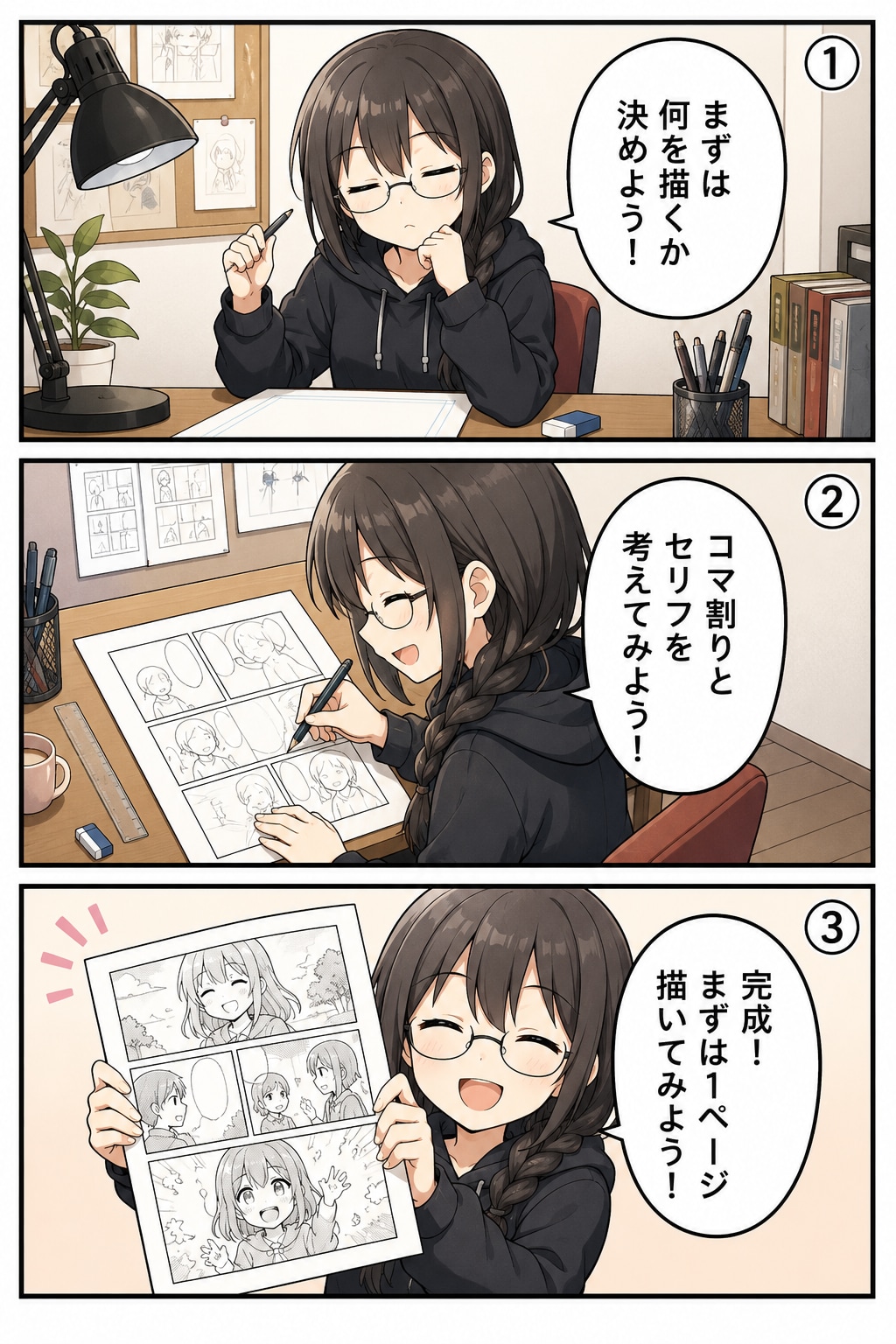 ①簡単マンガの書き方　基本編