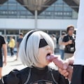 【動画】2Bフェラ→顔射【リアル音声あり】 10枚目