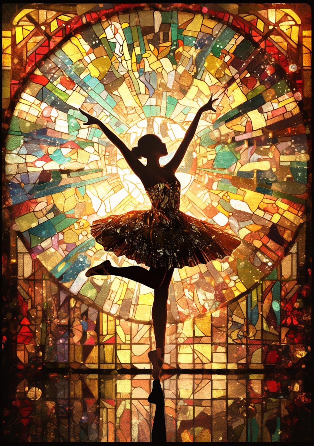 ダンスステンドグラスア－ト