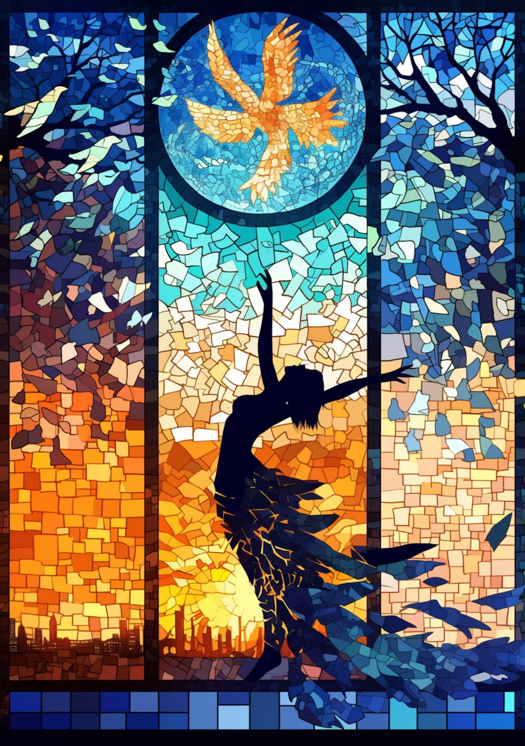 ダンスステンドグラスア－ト