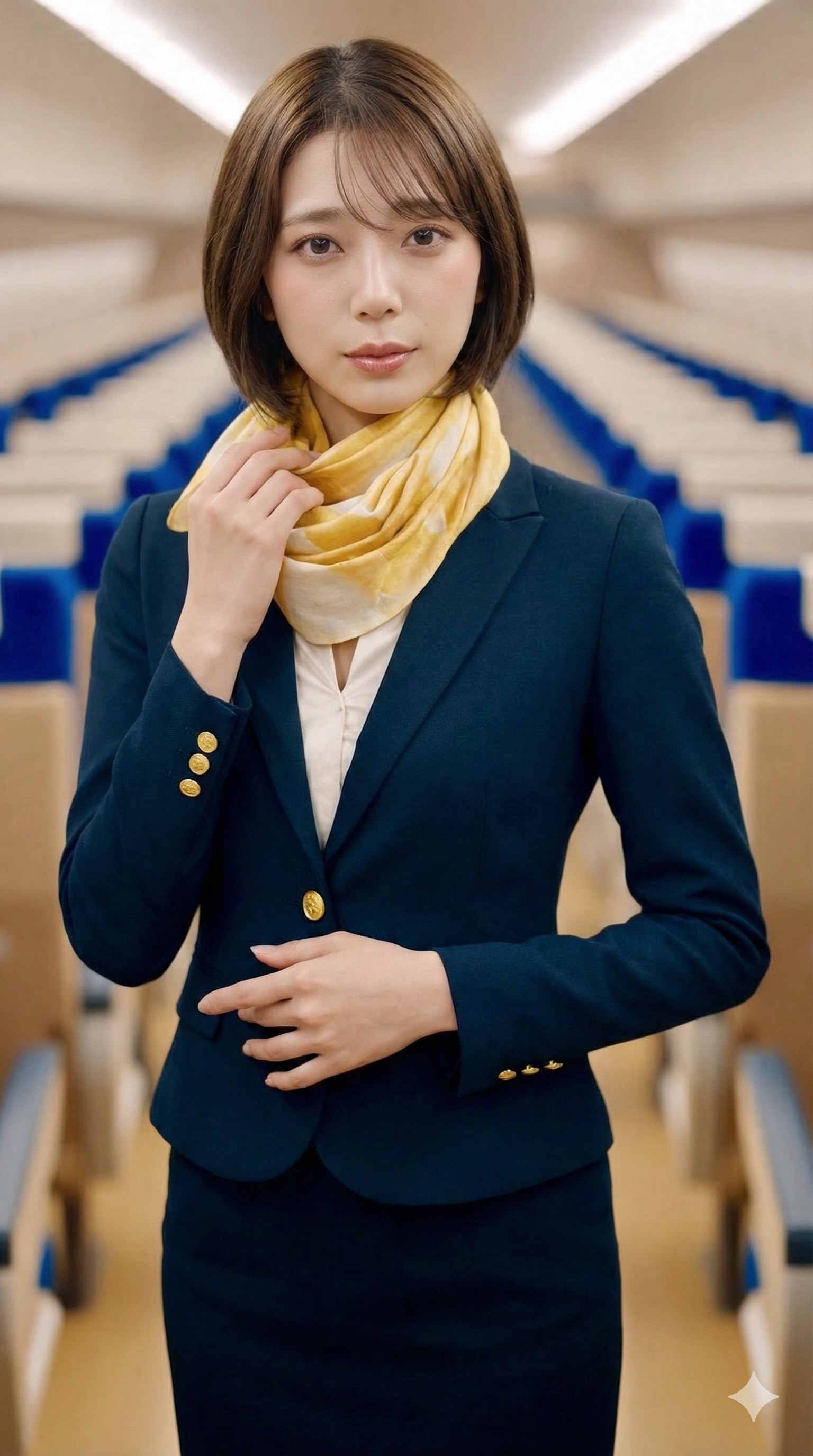 鉄道会社制服、着てみた | の人気AIイラスト・グラビア