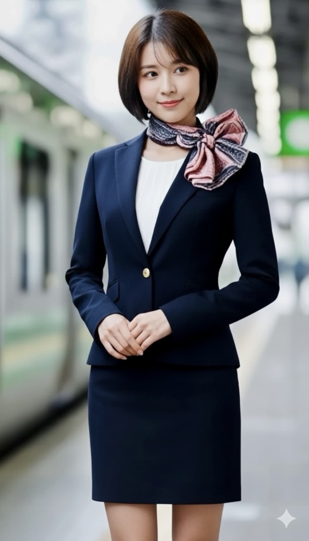 鉄道会社制服、着てみた