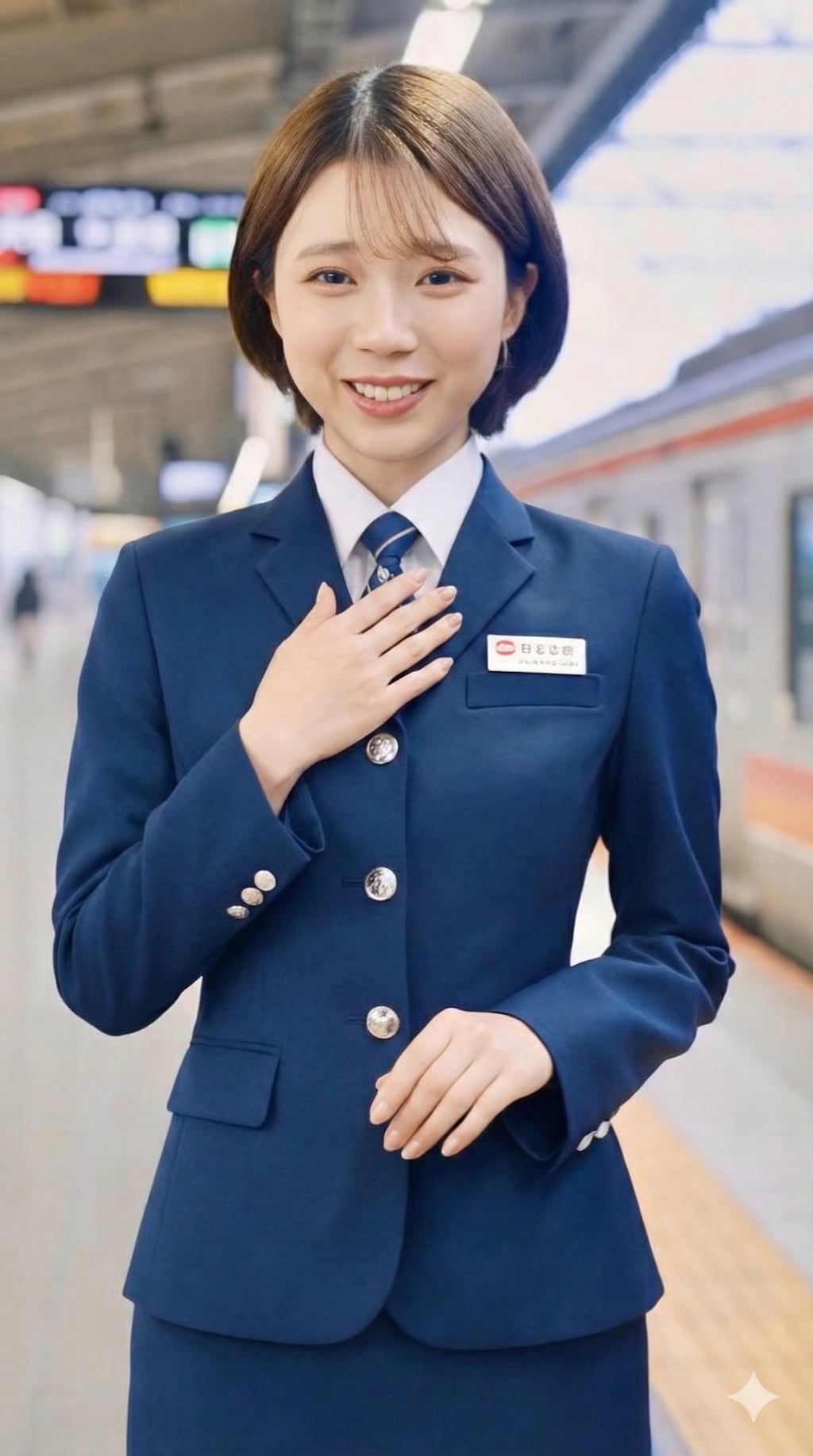 鉄道会社制服、着てみた