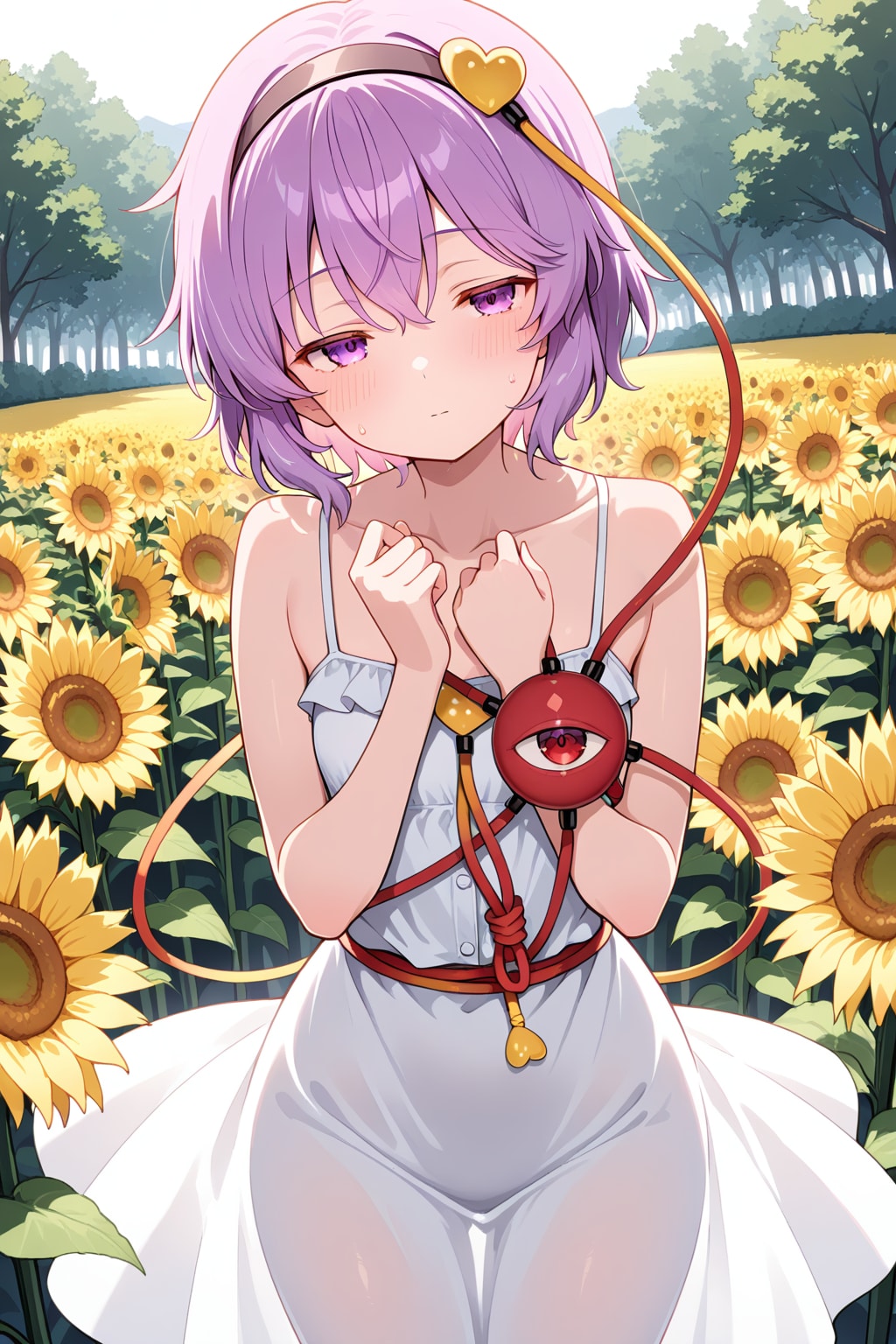 ひまわり畑とさとりちゃん