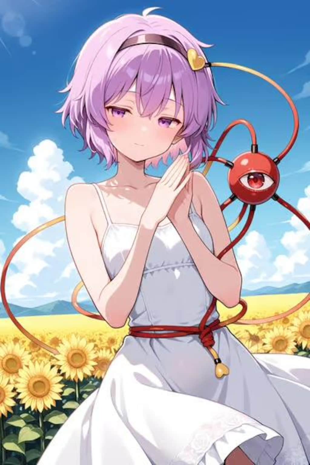 ひまわり畑とさとりちゃん