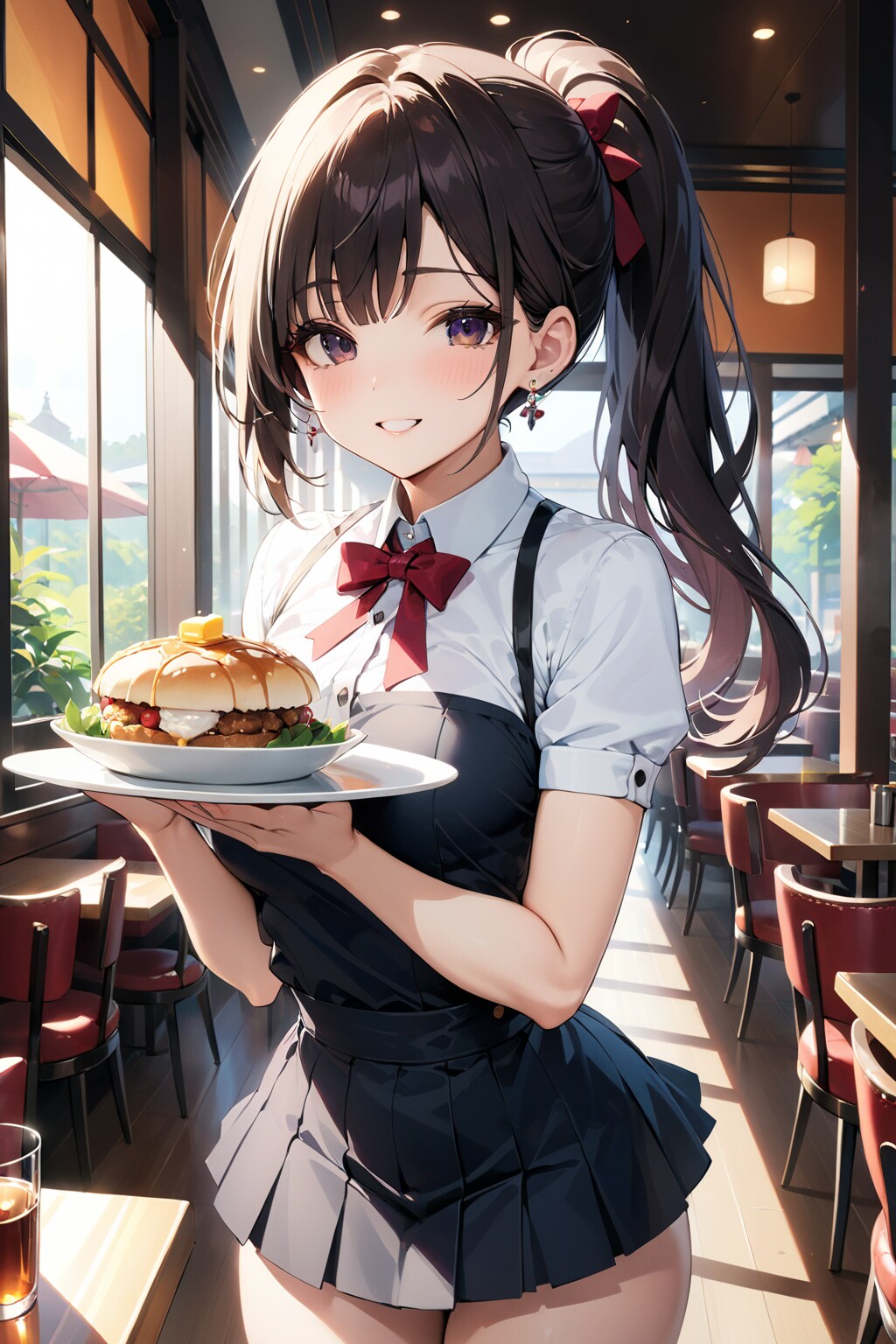 レストランのウェイトレスさん