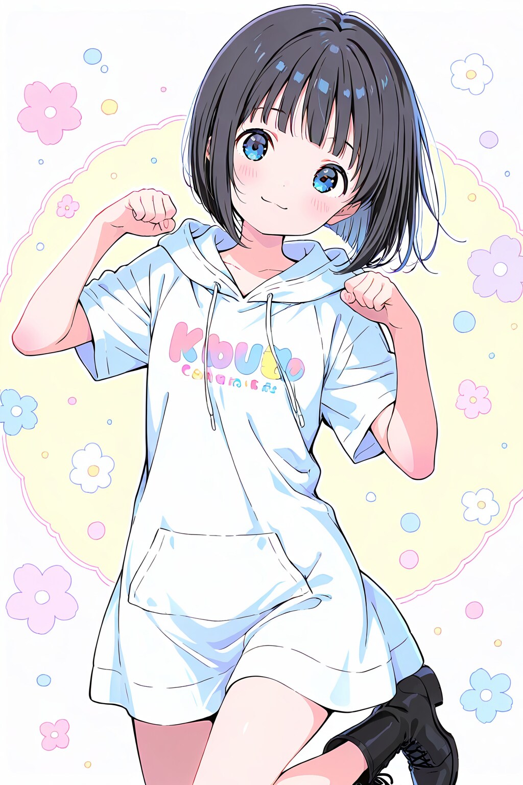 萌えポーズ(HARPY)(水彩タッチ)(6)