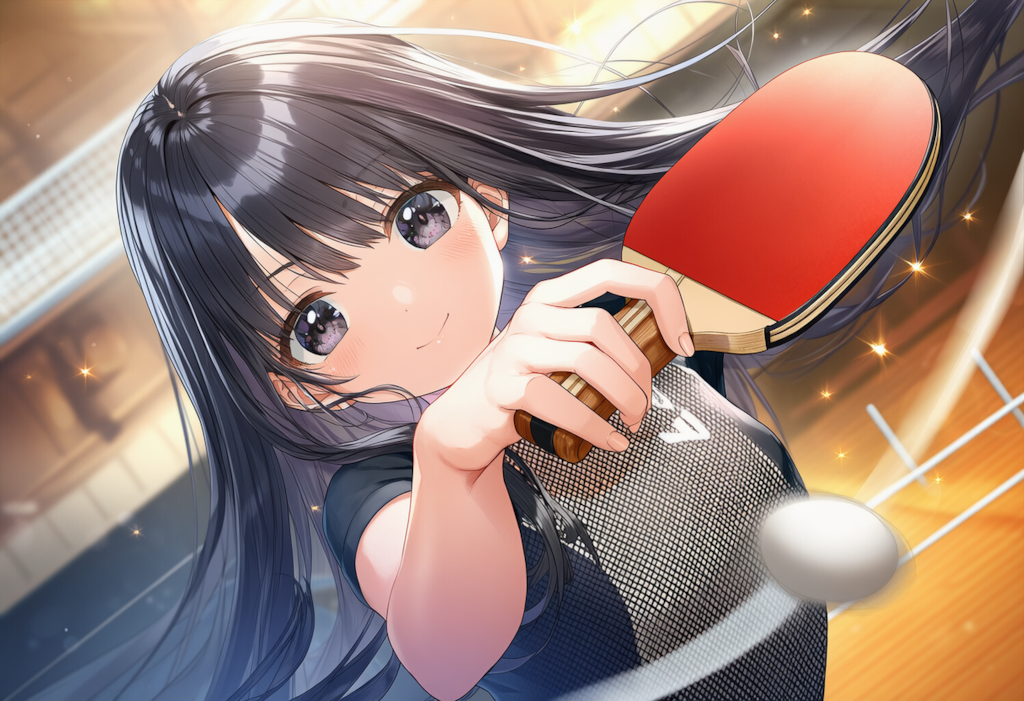 女子高生の体験入部　卓球部編