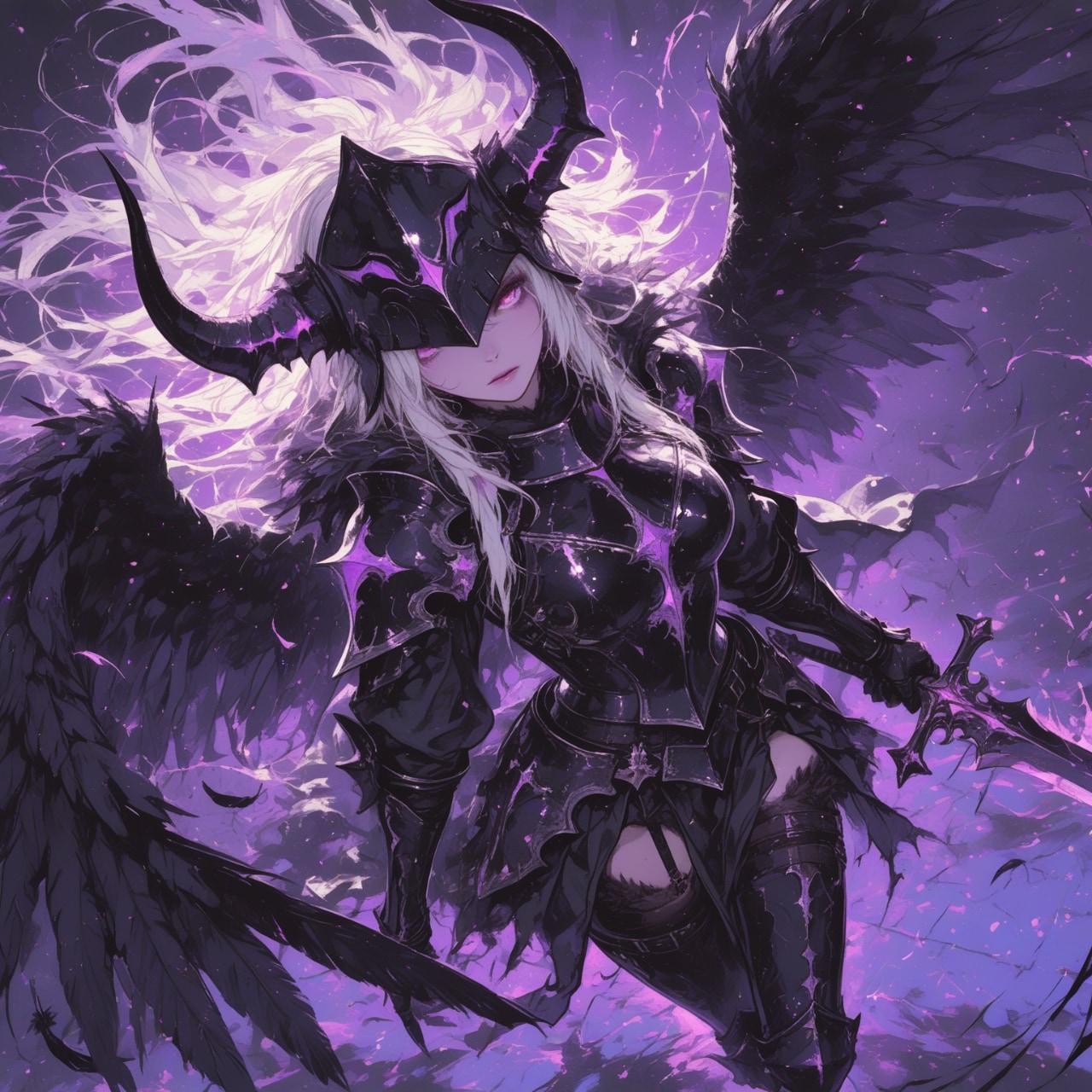 紫宵の黒翼騎士