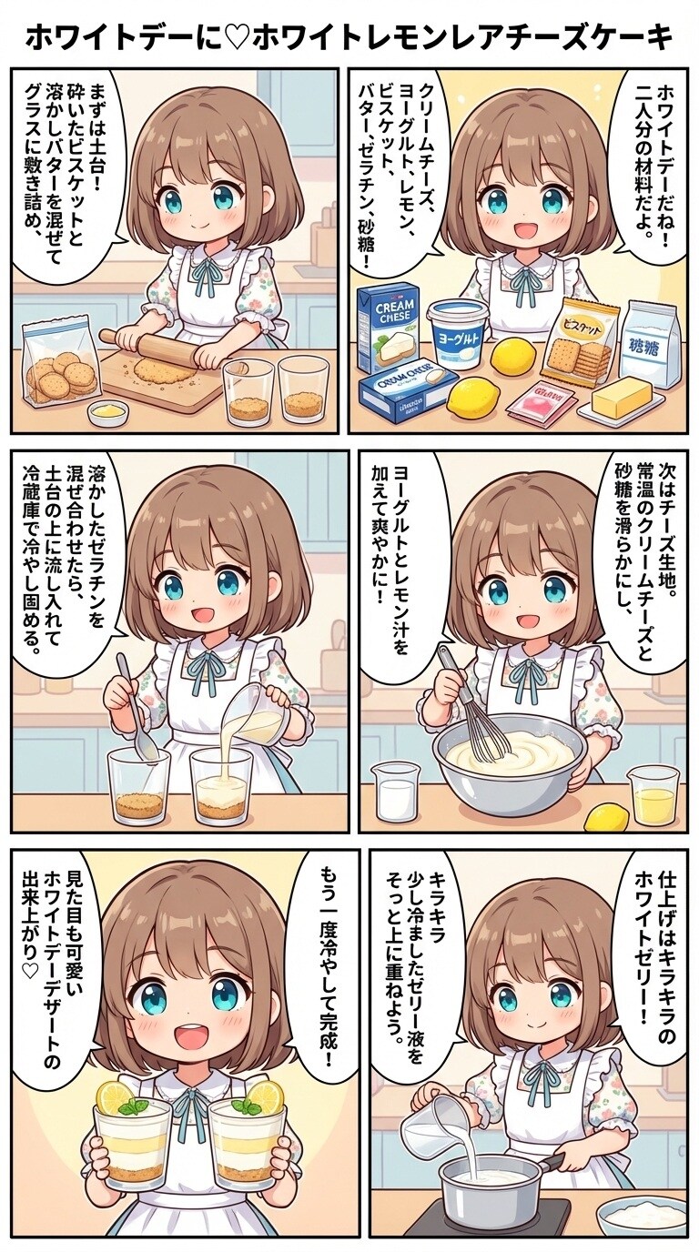 ホワイトレモンレアチーズケーキ | の人気AIイラスト・グラビア