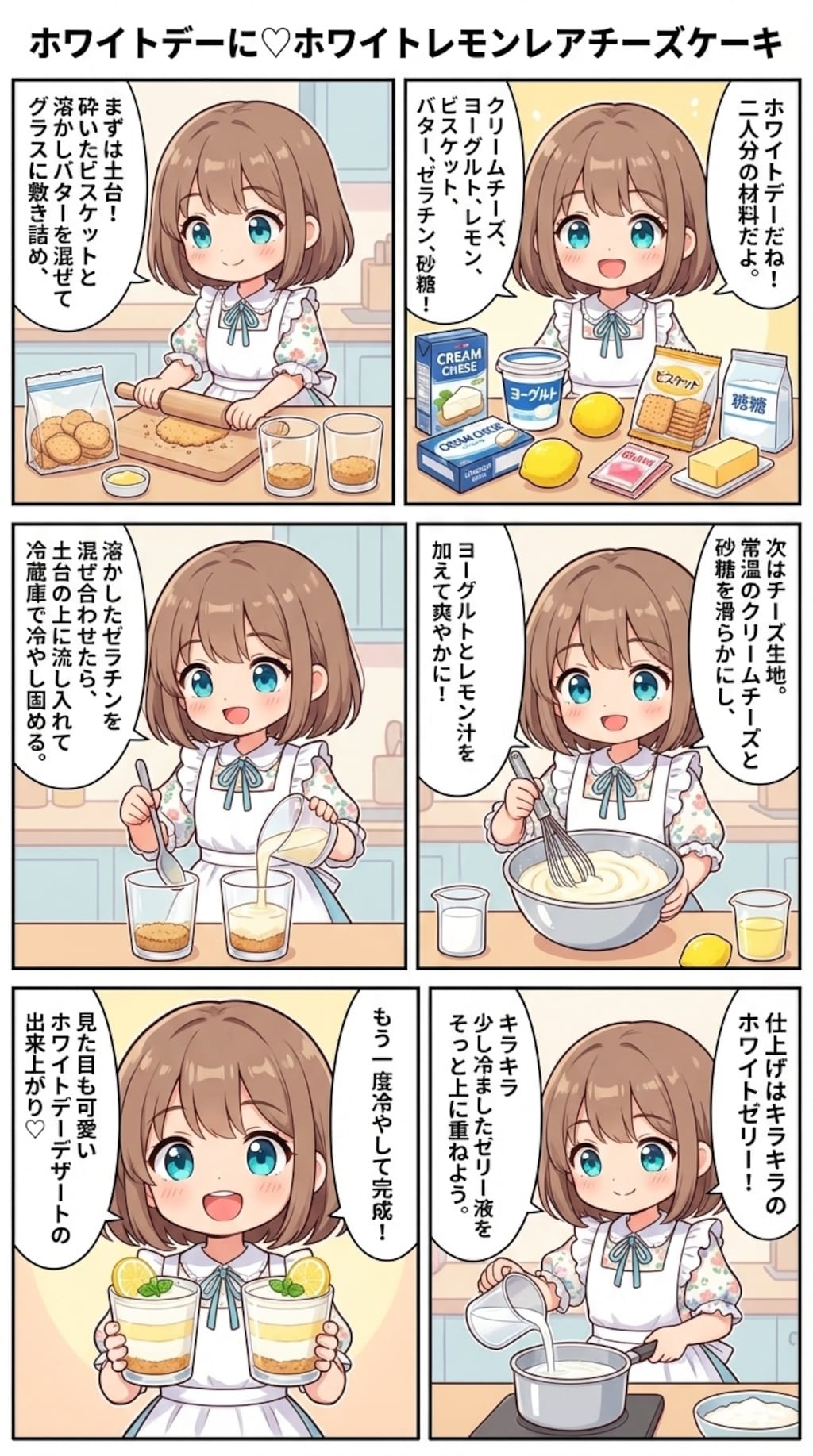 ホワイトレモンレアチーズケーキ