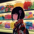 女の子と瓶詰め展示 6枚目