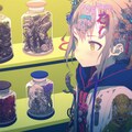 女の子と瓶詰め展示 3枚目