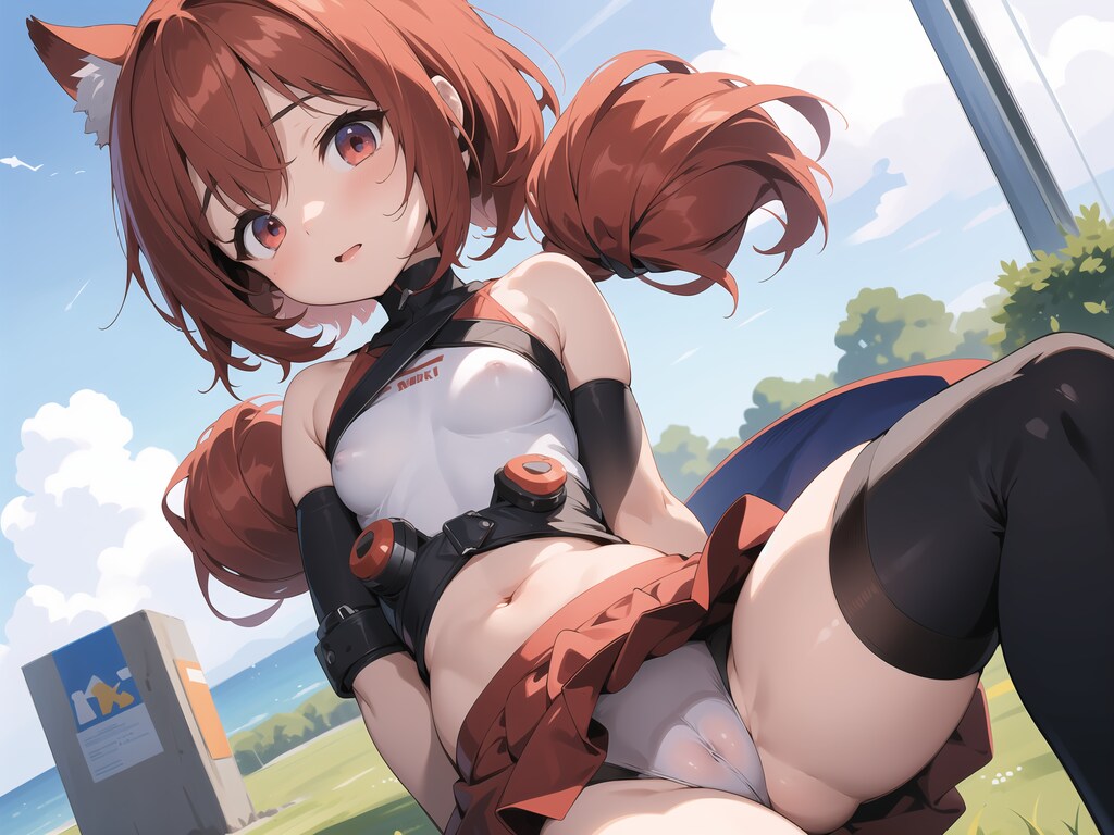 ちっぱい娘♪　見えても恥ずかしくないよっ♡ 1（12枚）