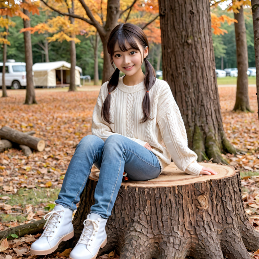 姪っ子瑠美ちゃん―秋のキャンプ