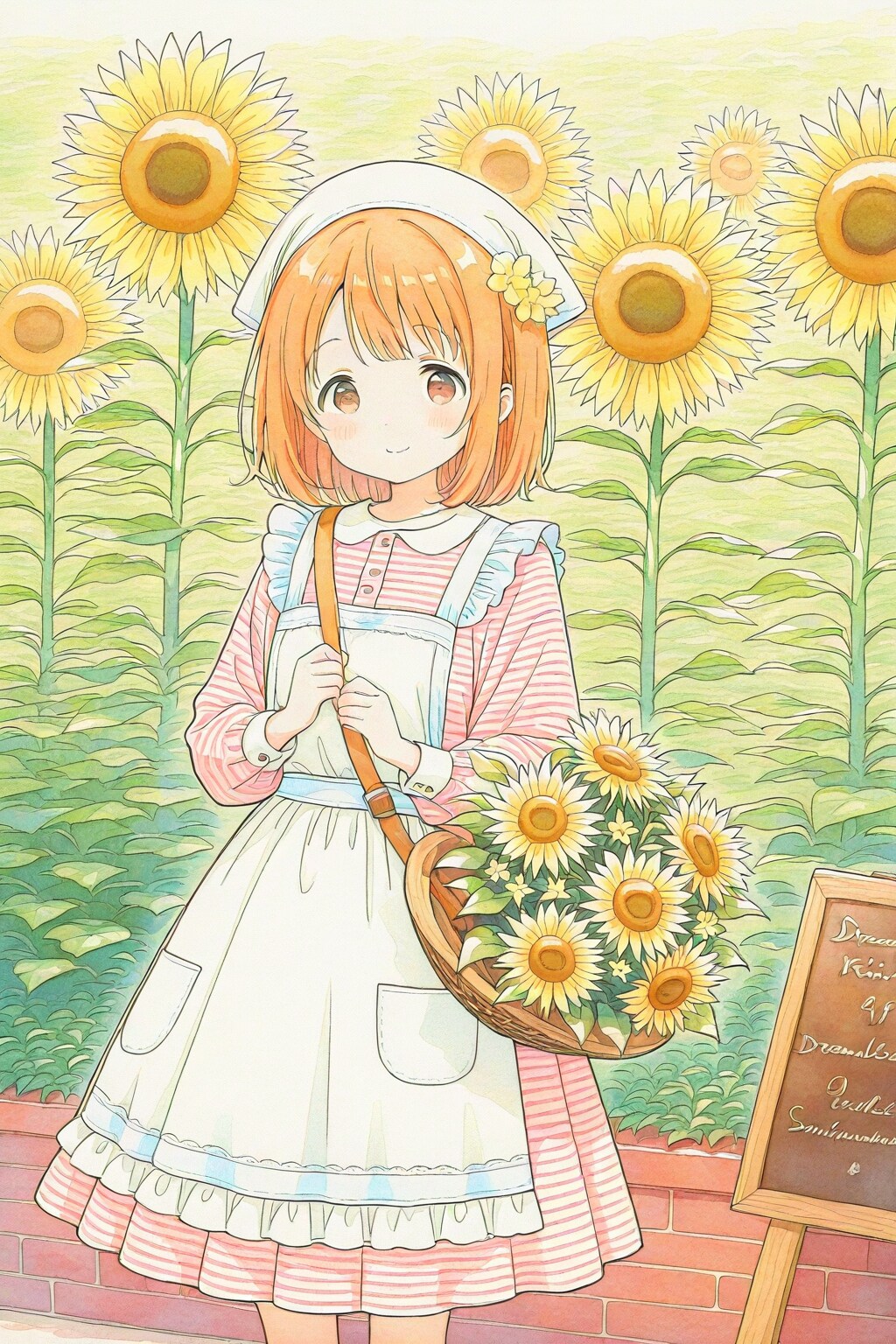 ひまわり売りの女の子 | の人気AIイラスト・グラビア