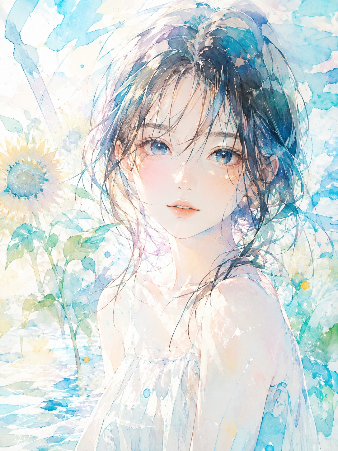 夏のフラワーアレンジメント | の人気AIイラスト・グラビア