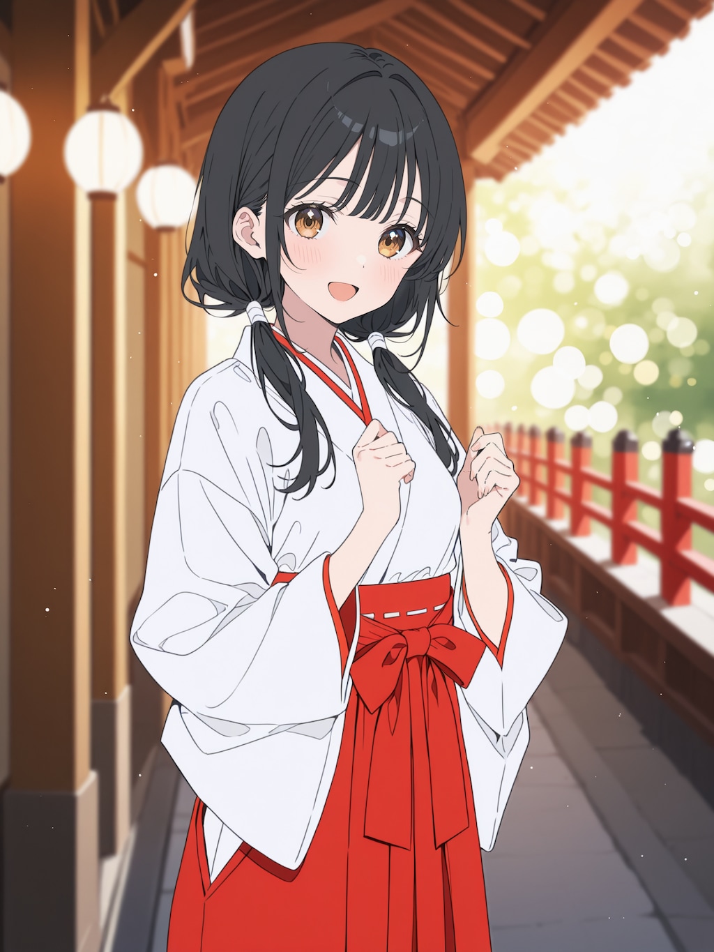 巫女姿の幼馴染が可愛すぎる件